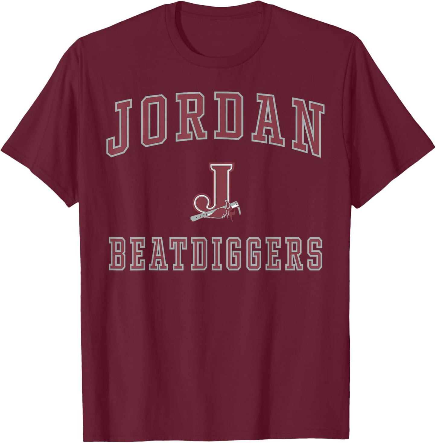 Jordan High School Beatdiggers C1 T-Shirt - T-Shirt | Maroon