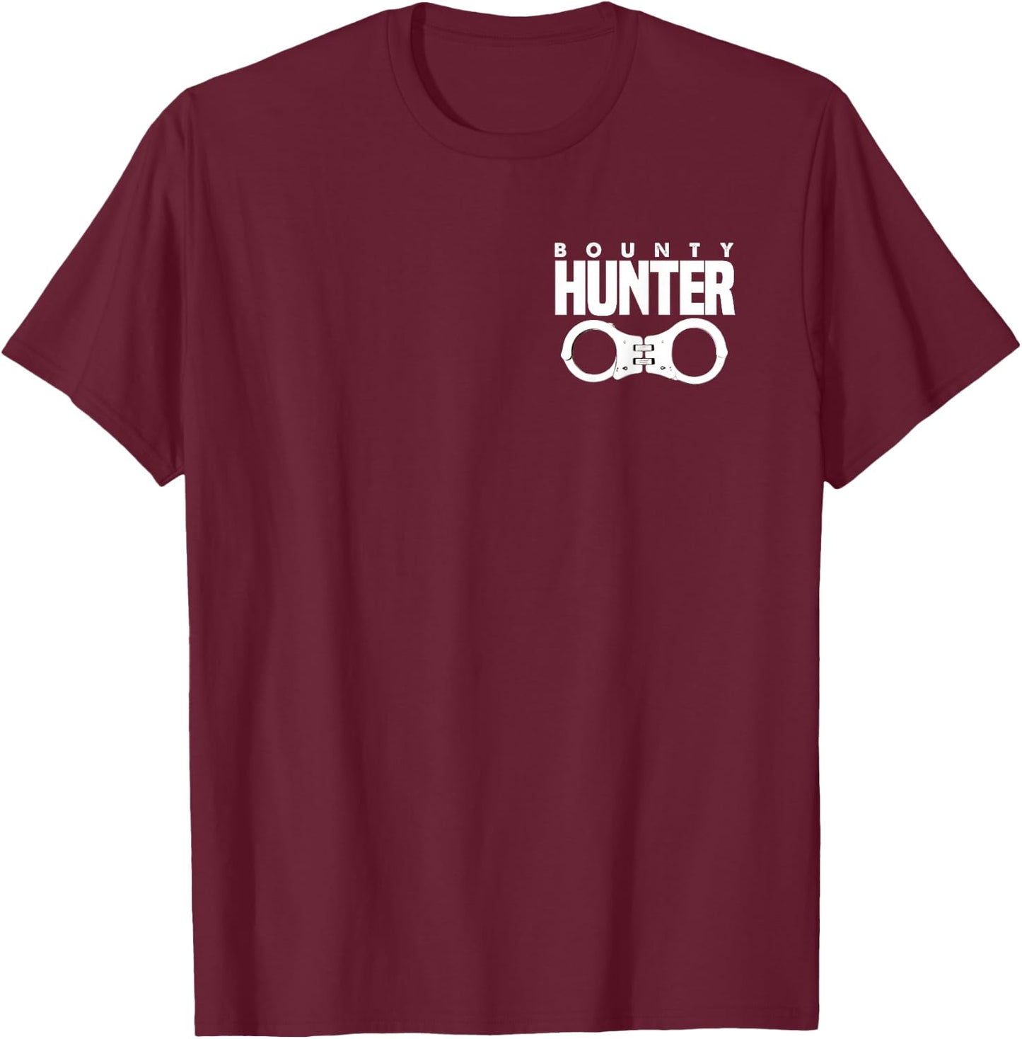 Bounty Hunter for Fugitive Recovery Agents Leo T-Shirt - T-Shirt | Maroon