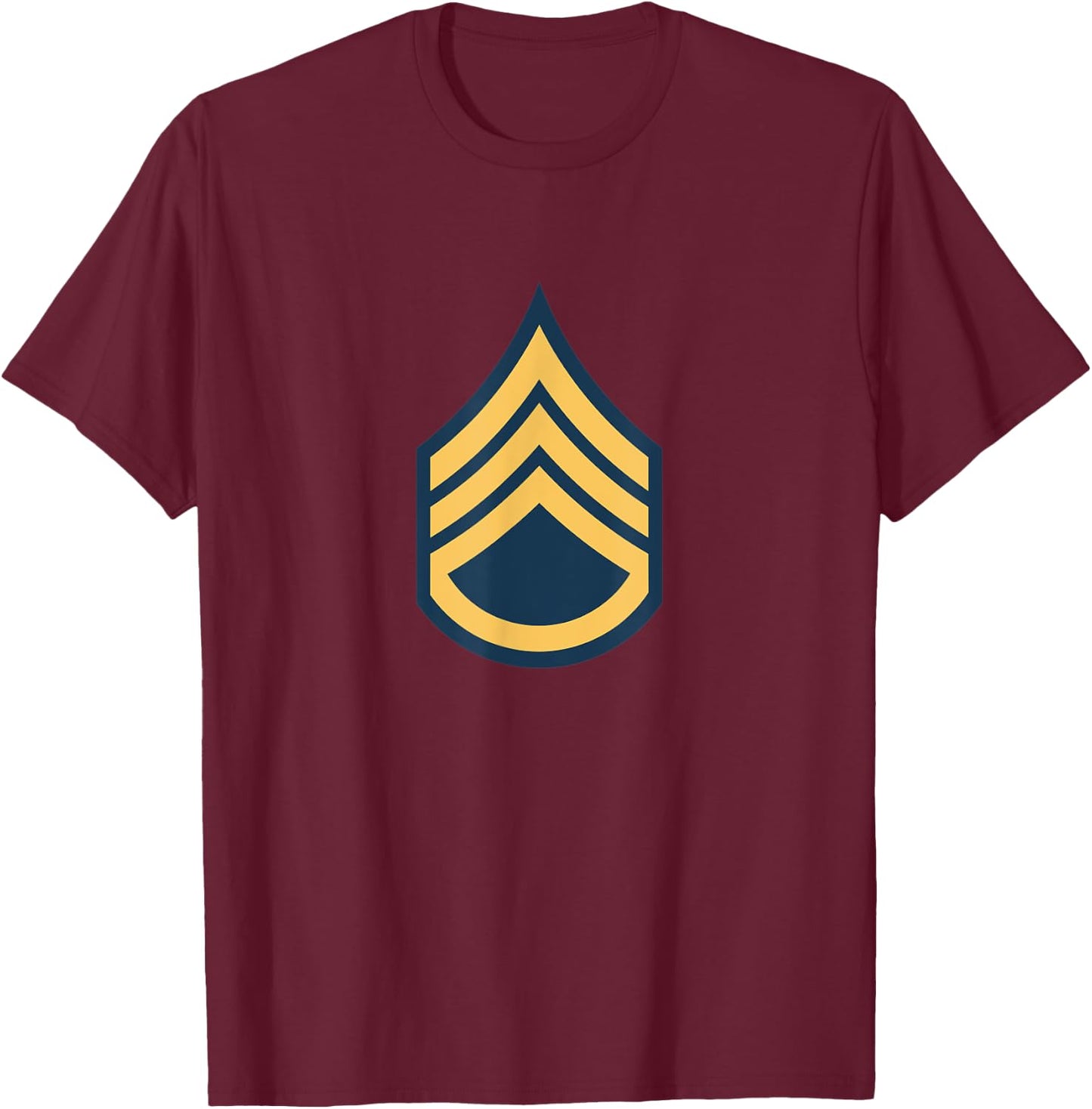 US Army Rank - Staff Sergeant (E-6) - SSG centered T-Shirt - T-Shirt | Maroon