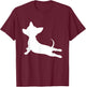 CHIWEENIE YOGA FITNESS GIFT, Chihuahua Dachshund Exercise T-Shirt - T-Shirt | Maroon