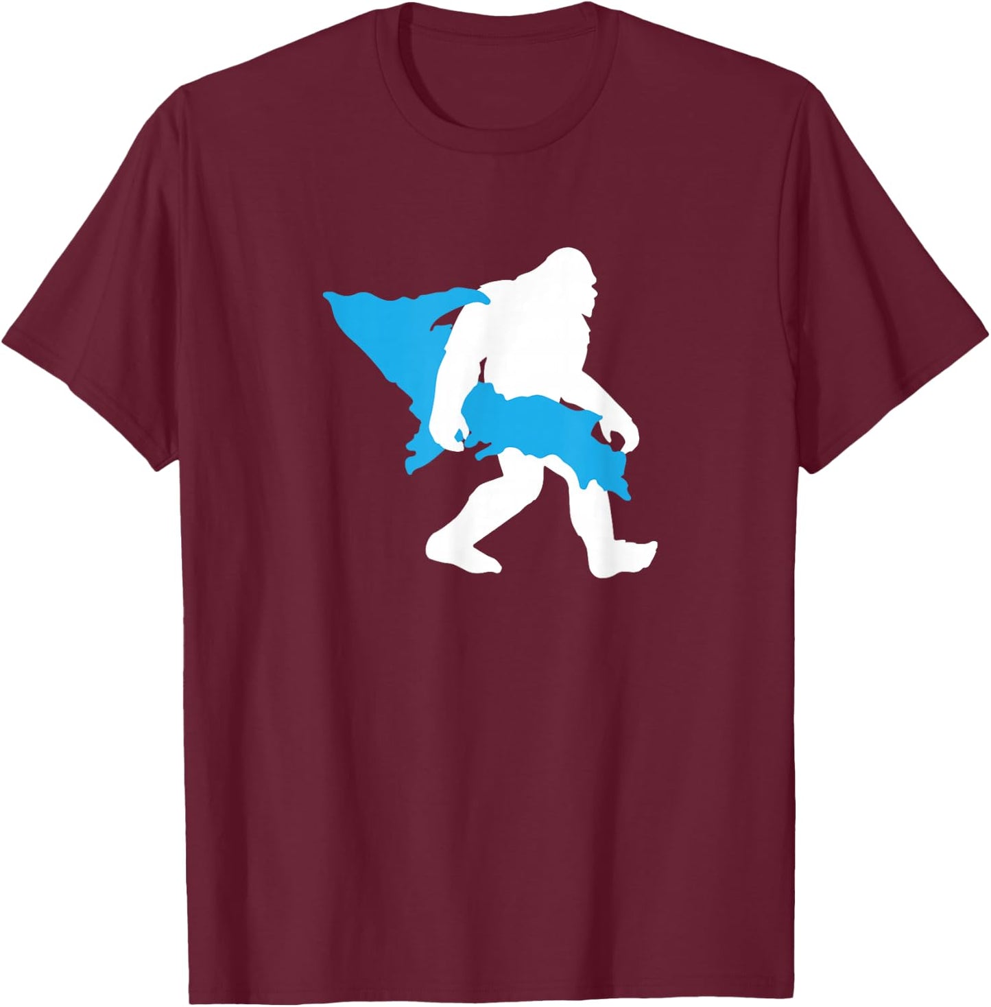 Bigfoot Upper Peninsula funny Sasquatch UP MI T-Shirt - T-Shirt | Maroon