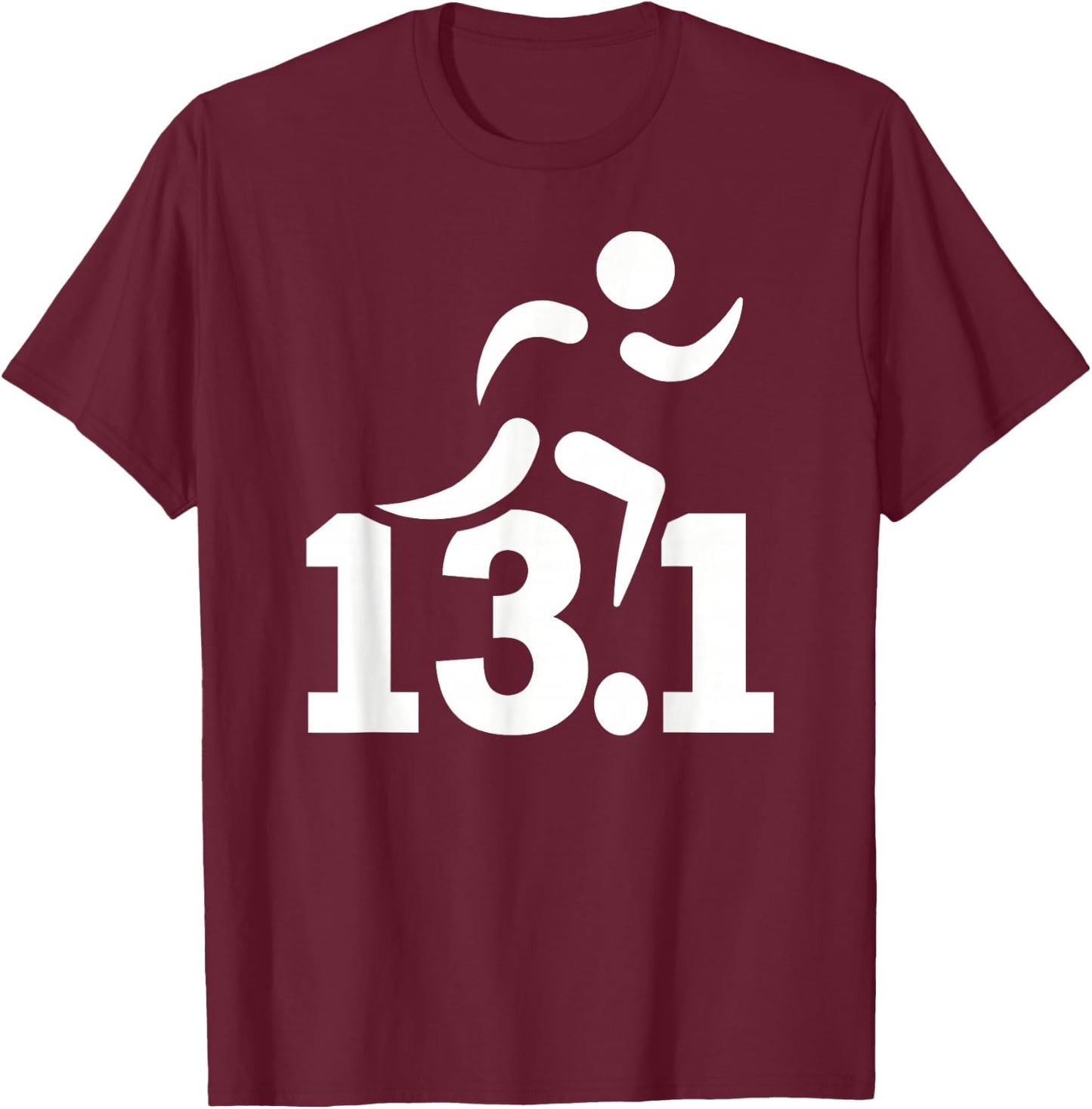 13.1 Miles Half Marathon T-Shirt - T-Shirt | Maroon