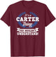 It's A Carter Thing You Wouldn't Understand Name T-Shirt - T-Shirt | Maroon
