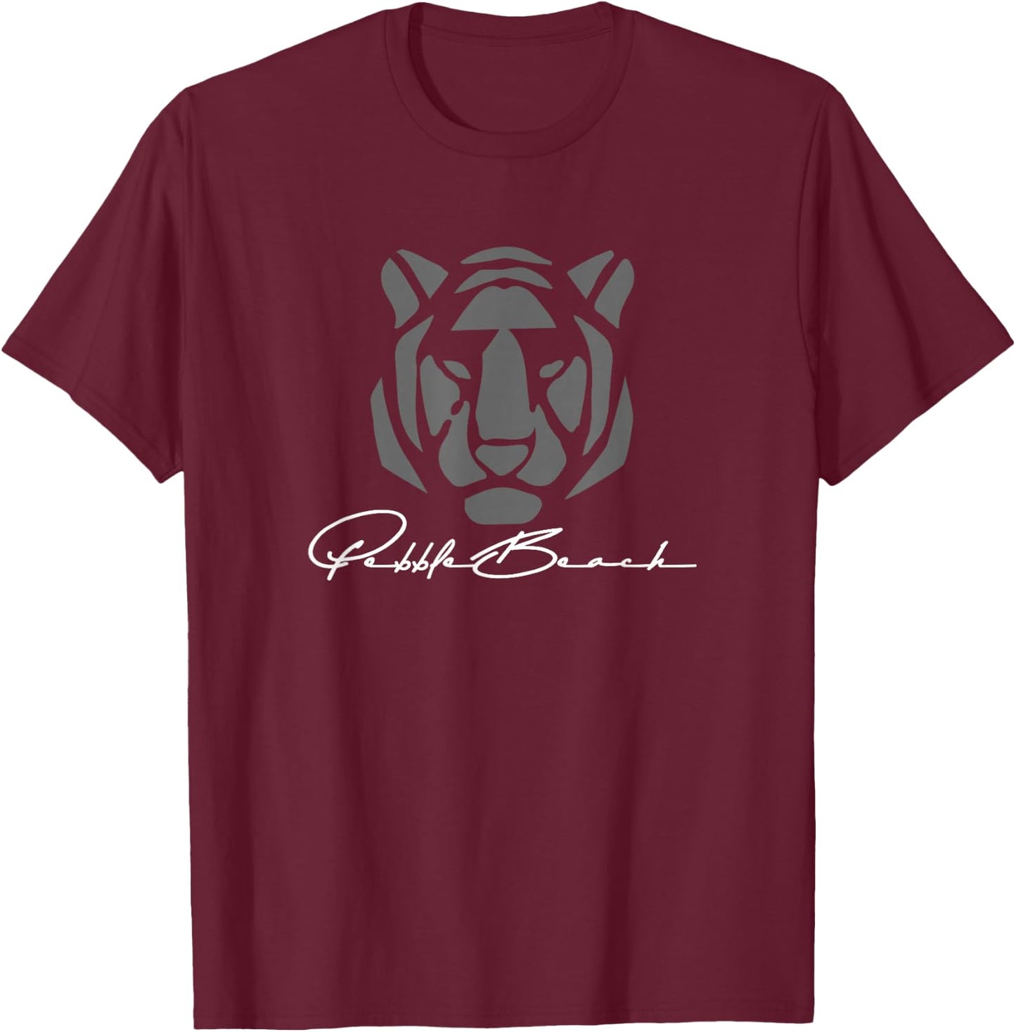 Pebble Beach Golf | Tiger T-Shirt - T-Shirt | Maroon