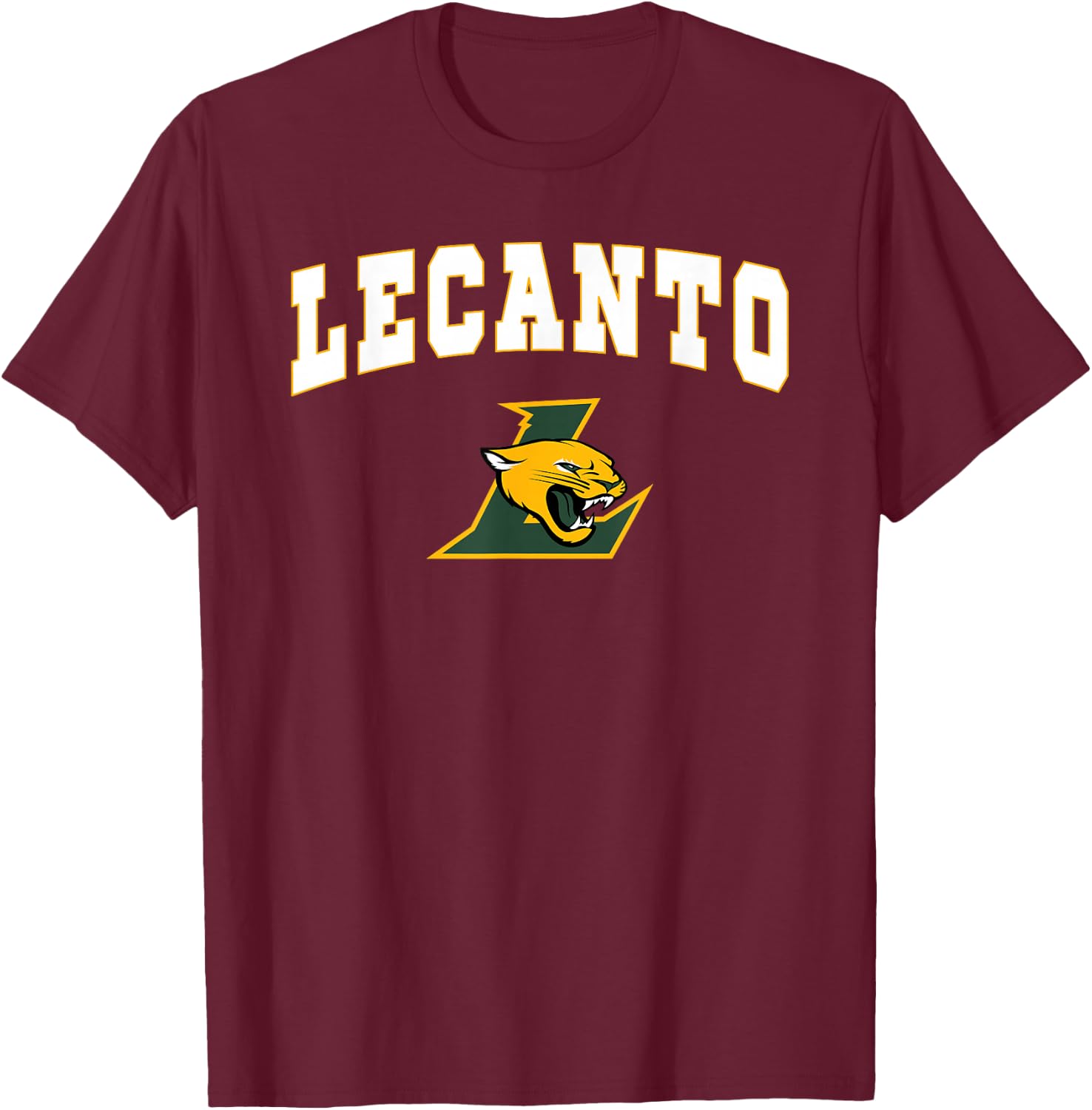 Lecanto High School Panthers C2 T-Shirt - T-Shirt | Maroon
