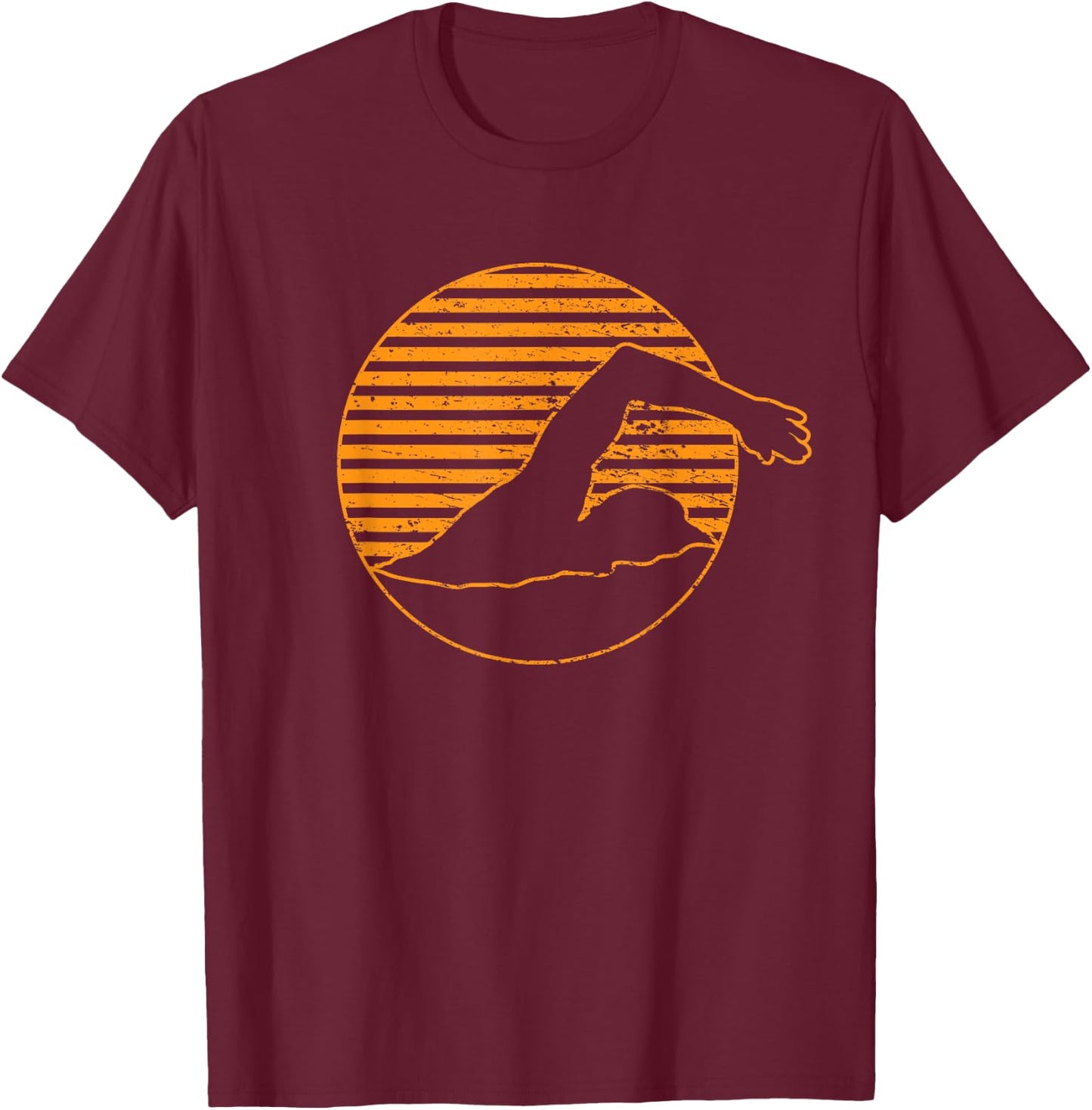 Swimming T-Shirt - T-Shirt | Maroon