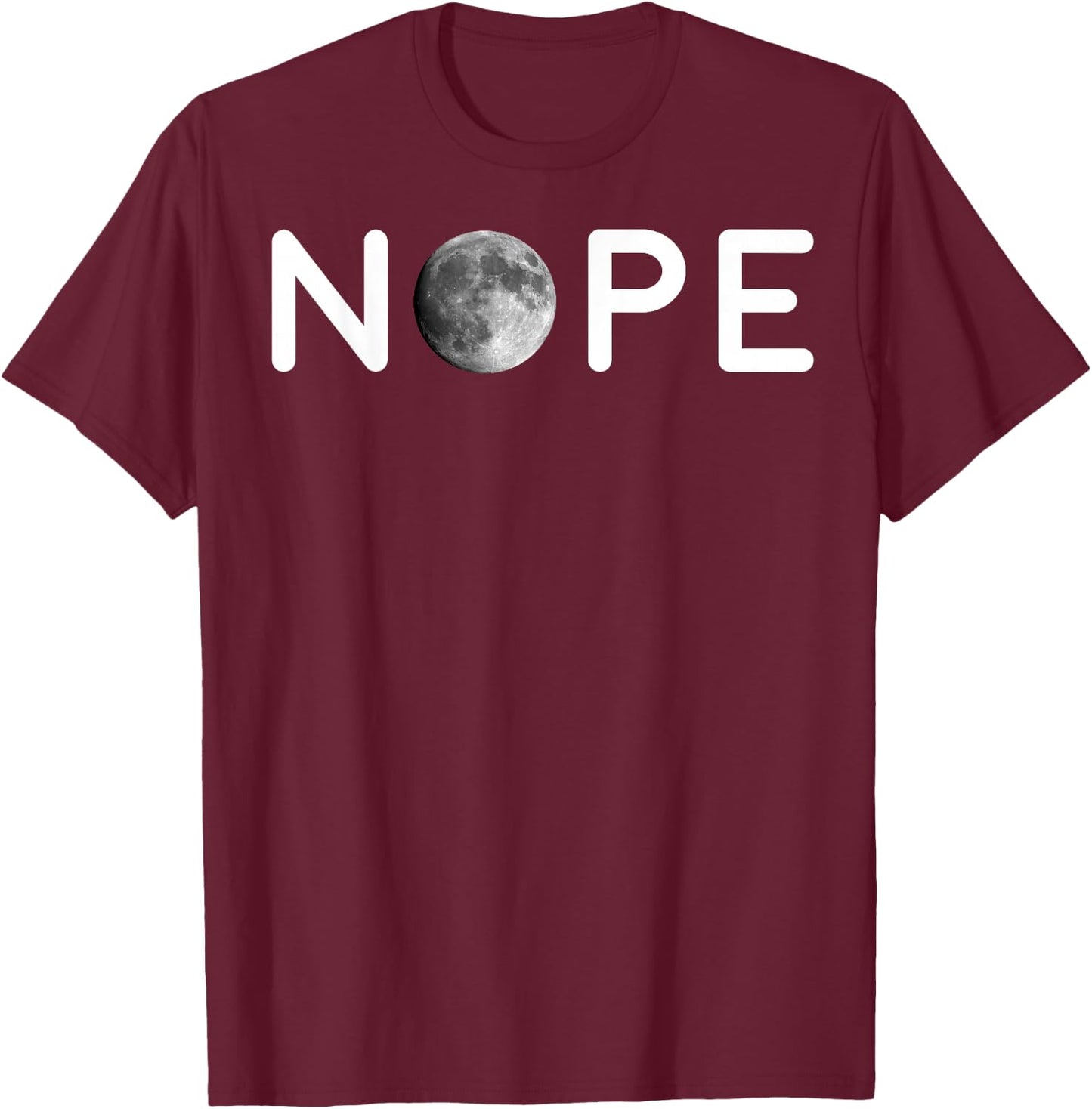 Fake Moon Landing Space Conspiracy Hoax Funny Gift T-Shirt - T-Shirt | Maroon