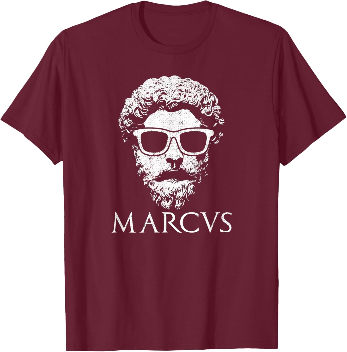 Stoicism Cool Marcus Aurelius Stoic T-Shirt - T-Shirt | Maroon