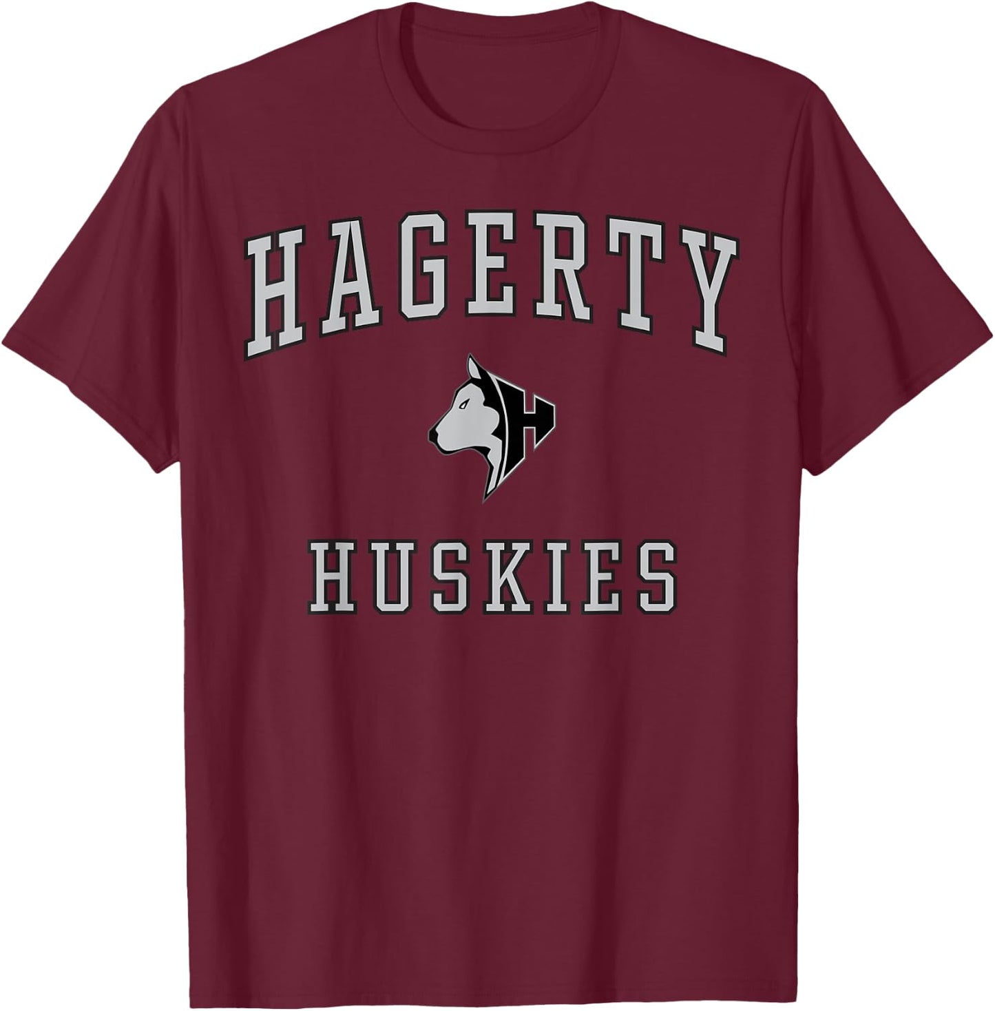 Hagerty High School Huskies C1 T-Shirt - T-Shirt | Maroon