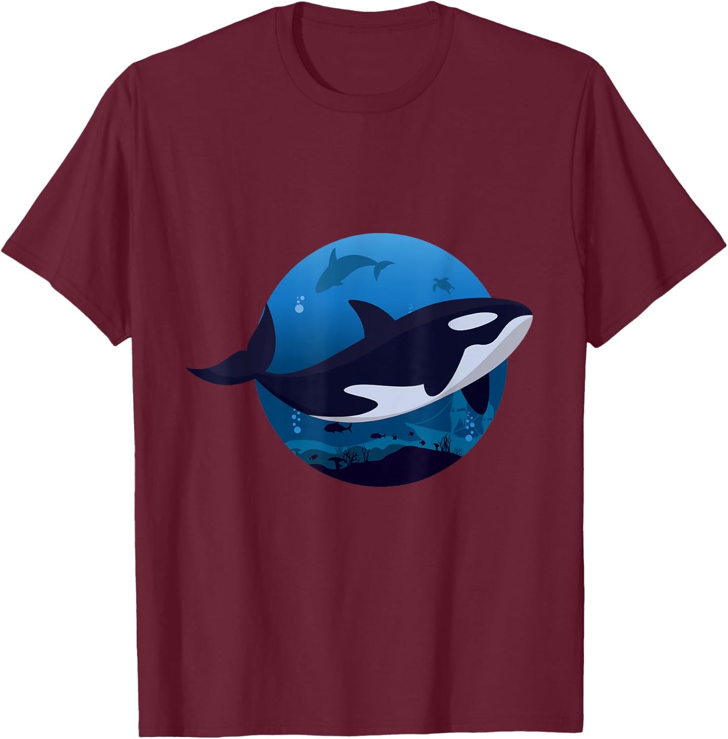 killer whale Design for a killer whale enthusiast T-Shirt - T-Shirt | Maroon