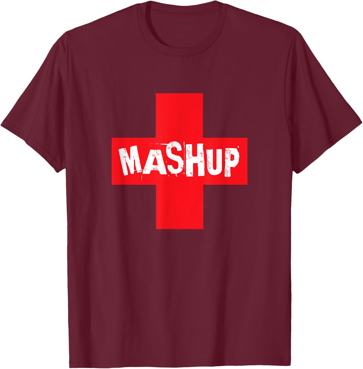 Dr Mashup Fete Emergency Soca T-Shirt - T-Shirt | Maroon