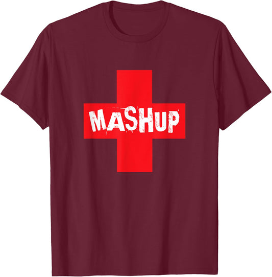 Dr Mashup Fete Emergency Soca T-Shirt - T-Shirt | Maroon