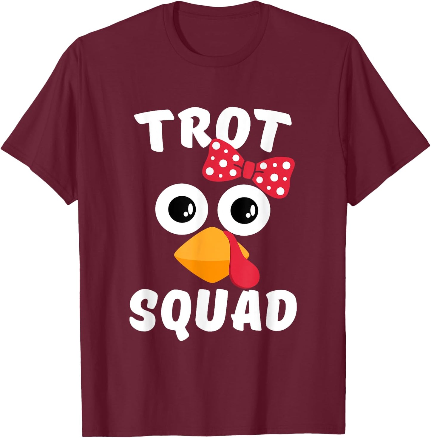 Turkey Trot Thanksgiving Marathon Cute Running Shirt T-Shirt - T-Shirt | Maroon