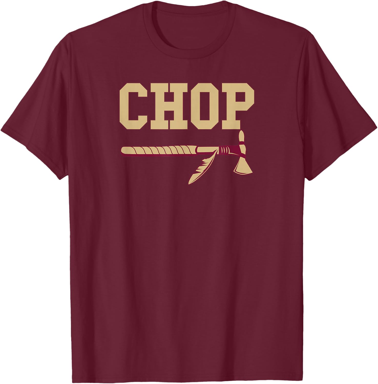 Gold Chop Tomahawk Tallahassee Shirt T-Shirt - T-Shirt | Maroon