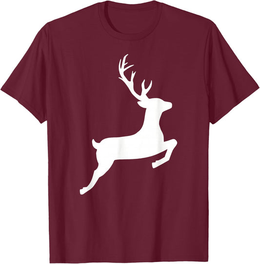 Jumping deer T-Shirt - T-Shirt | Maroon