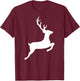 Jumping deer T-Shirt - T-Shirt | Maroon