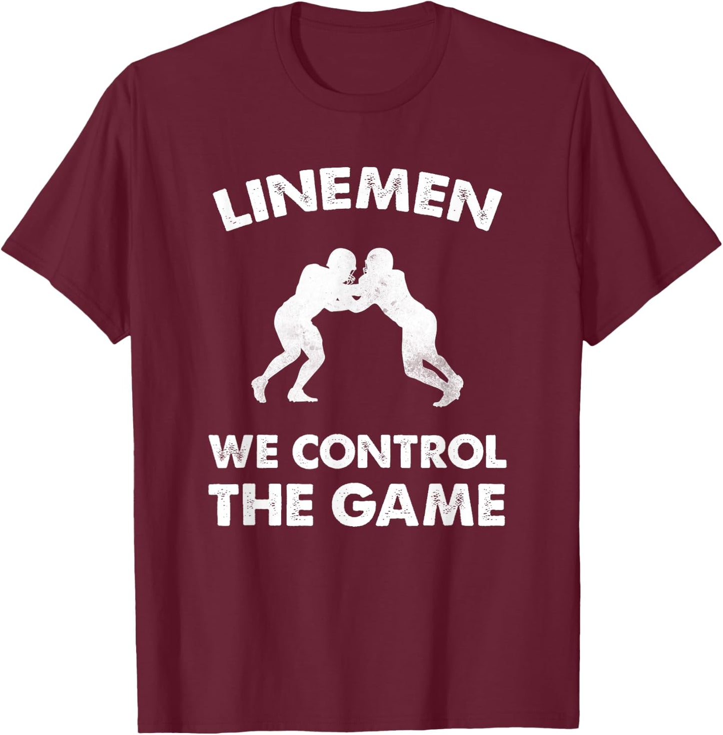 Offensive Defensive Lineman Shirt | Lineman T-Shirt - T-Shirt | Maroon