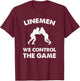 Offensive Defensive Lineman Shirt | Lineman T-Shirt - T-Shirt | Maroon