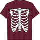 Halloween Skeleton Shirt T-Shirt - T-Shirt | Maroon