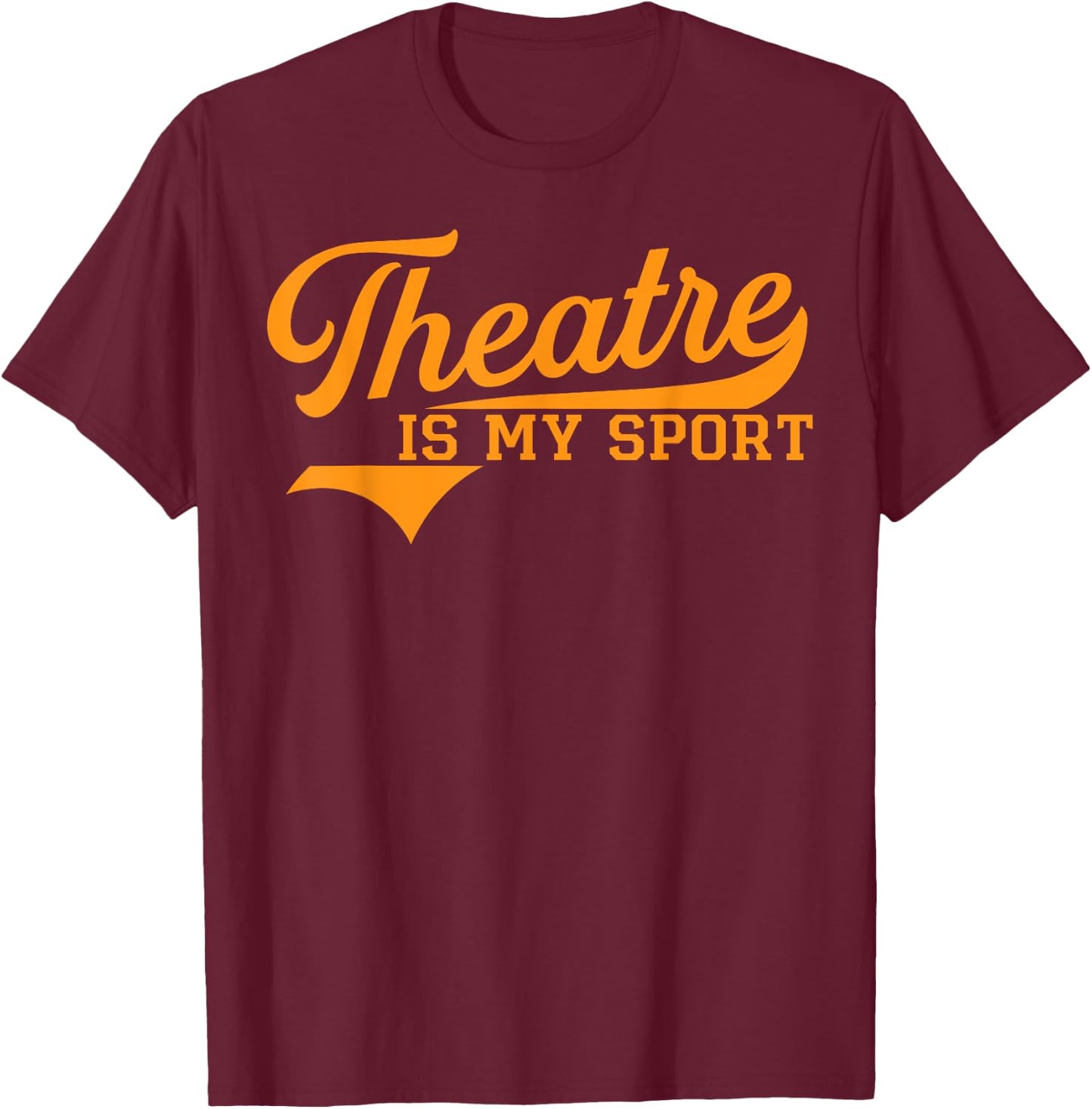 Theater Is My Spot Funny Retro Vintage Theater Novelty T-Shirt - T-Shirt | Maroon