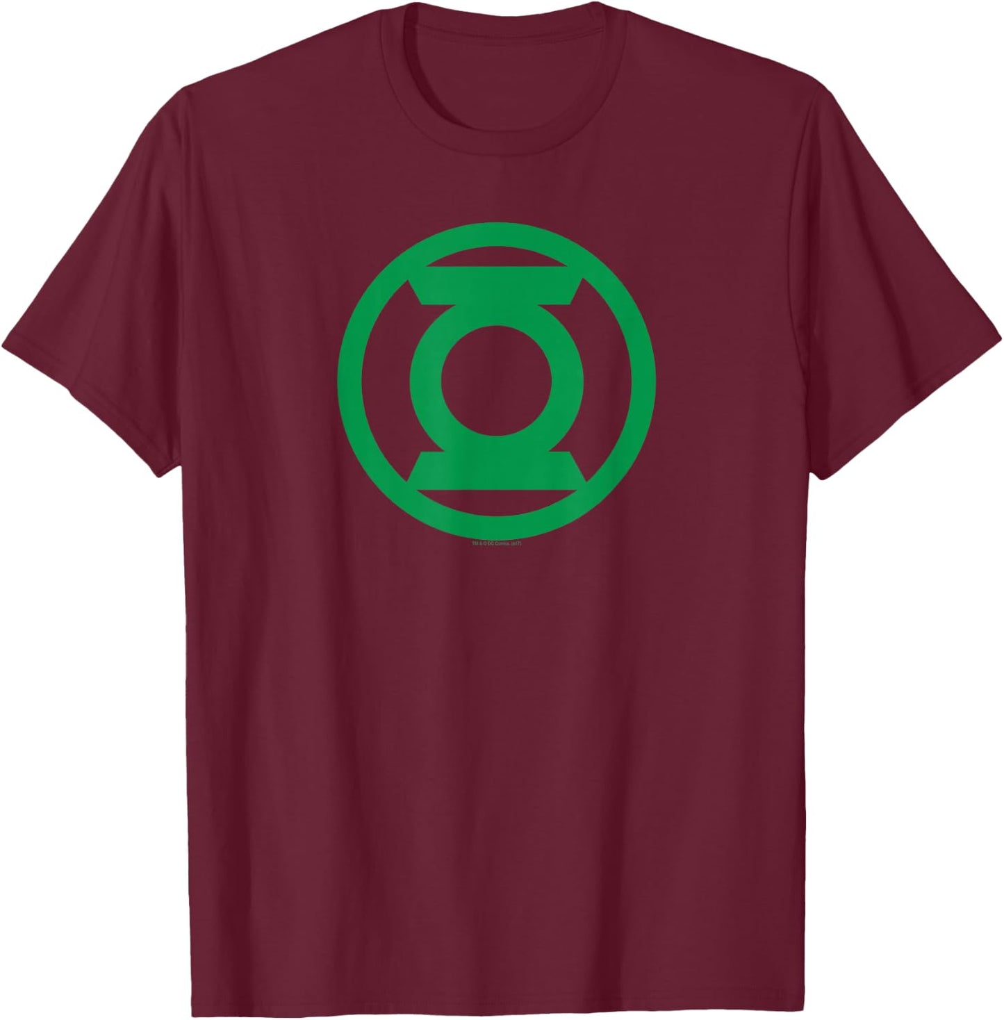 Green Lantern Green Emblem T-Shirt - T-Shirt | Maroon