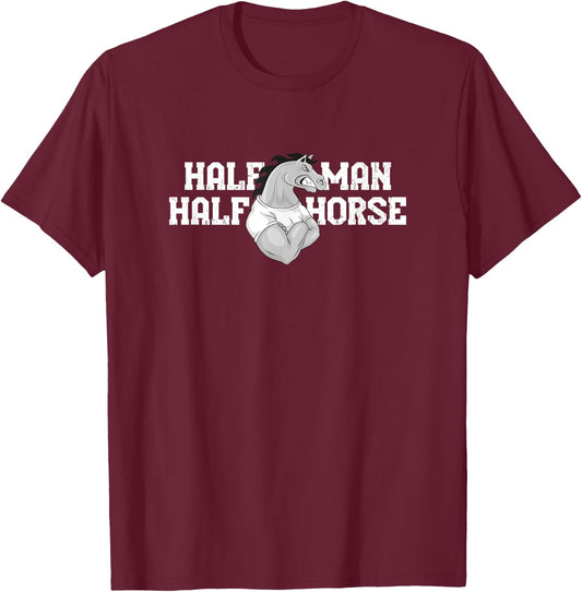 Half Man Half Horse T-Shirt - T-Shirt | Maroon