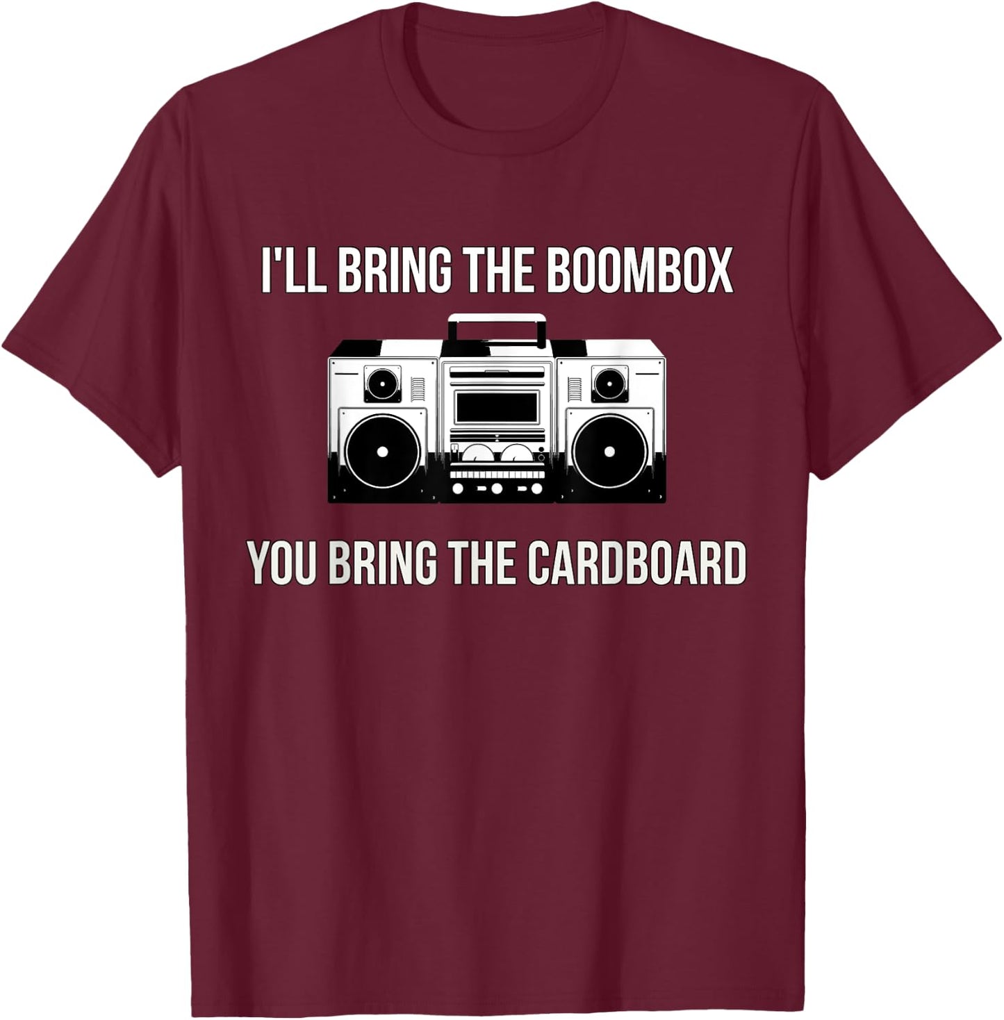 Break Dancing Boombox Vintage 80s 90s Music T-Shirt - T-Shirt | Maroon