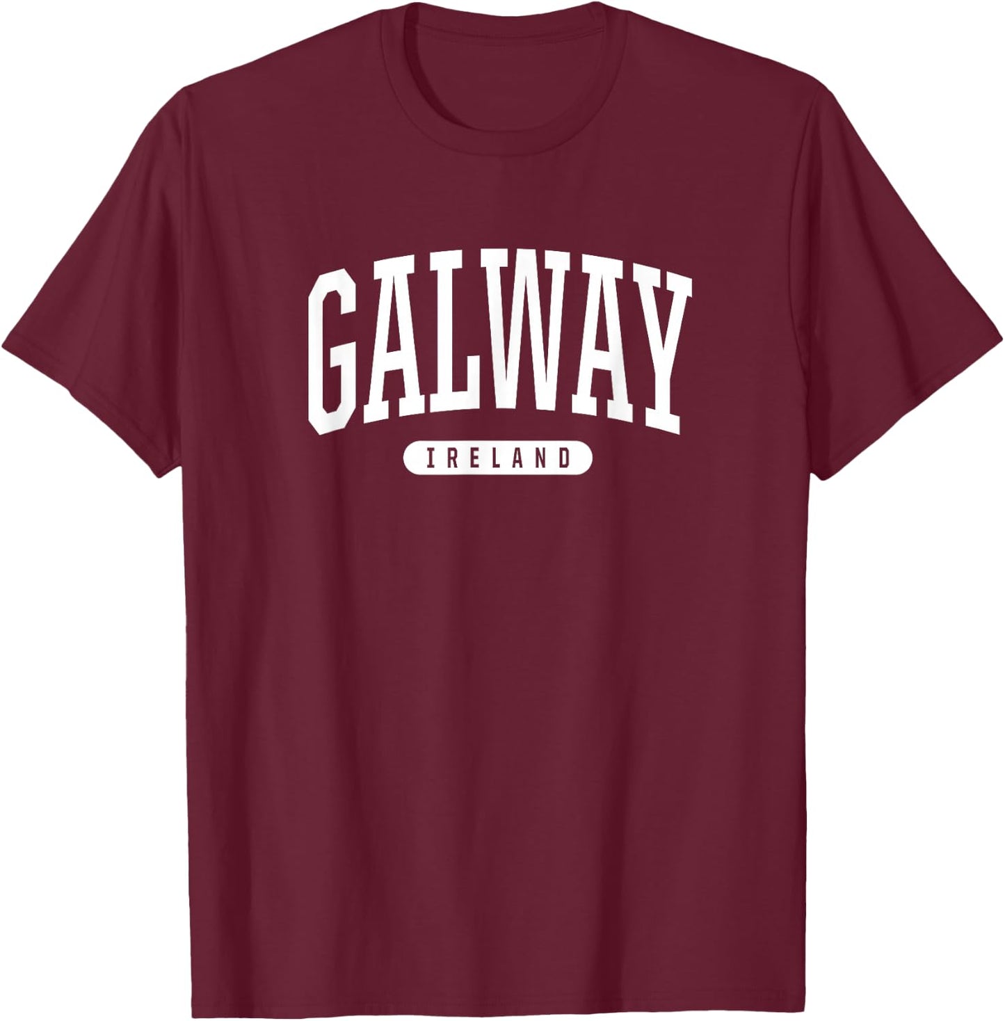 Galway Ireland T Shirt, Galway , Travel Gifts IRL T-Shirt - T-Shirt | Maroon