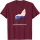 Wolf in Nature Yellowstone Park Camping Gift Campers T-Shirt - T-Shirt | Maroon