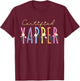 Funny Yapper Bright Blooms for a Certified Yapper T-Shirt - T-Shirt | Maroon