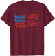 American Flag With AK-47 Graphic Guns T Shirt Men T-Shirt - T-Shirt | Maroon
