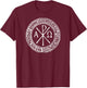 Labarum Ancient Christian Symbol Chi Rho T-Shirt - T-Shirt | Maroon