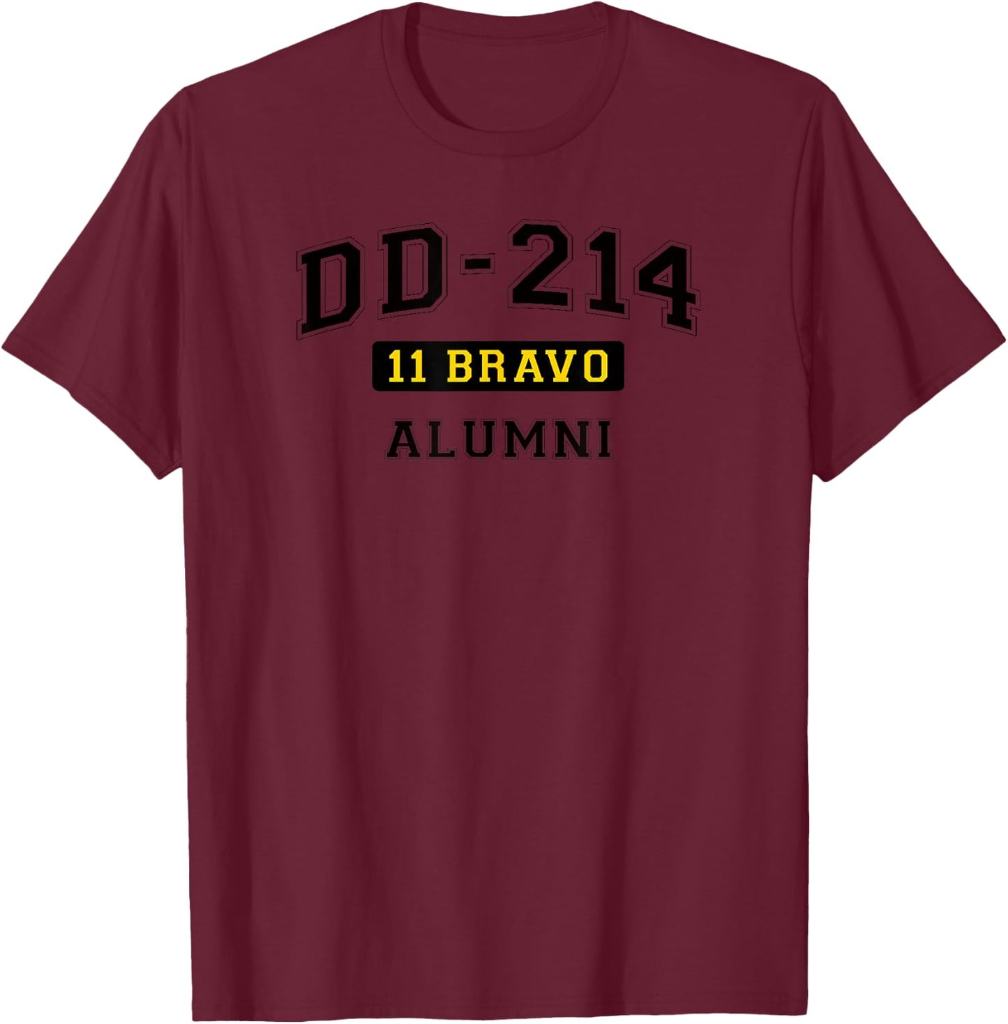 DD-214 US Army 11 BRAVO Alumni T-Shirt - T-Shirt | Maroon