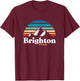 Brighton, Utah - USA Ski Resort 1980s Retro T-Shirt - T-Shirt | Maroon