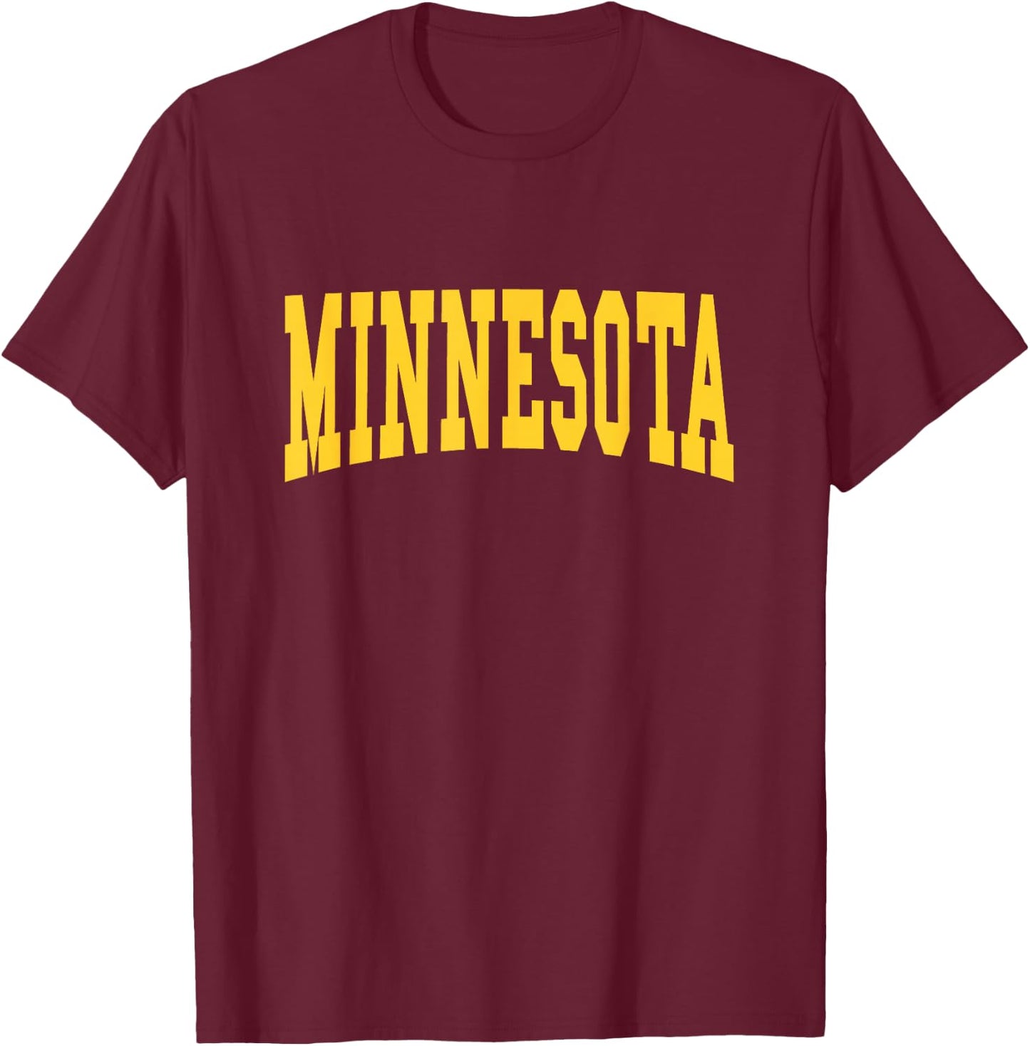 Graphic Apparel Co. - MINNESOTA - Maroon Short Sleeve - Minnesota Team - Small T-Shirt - T-Shirt | Maroon