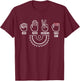 Rock Paper Scissors Table Saw Shirt - Carpenter Gift T-Shirt - T-Shirt | Maroon