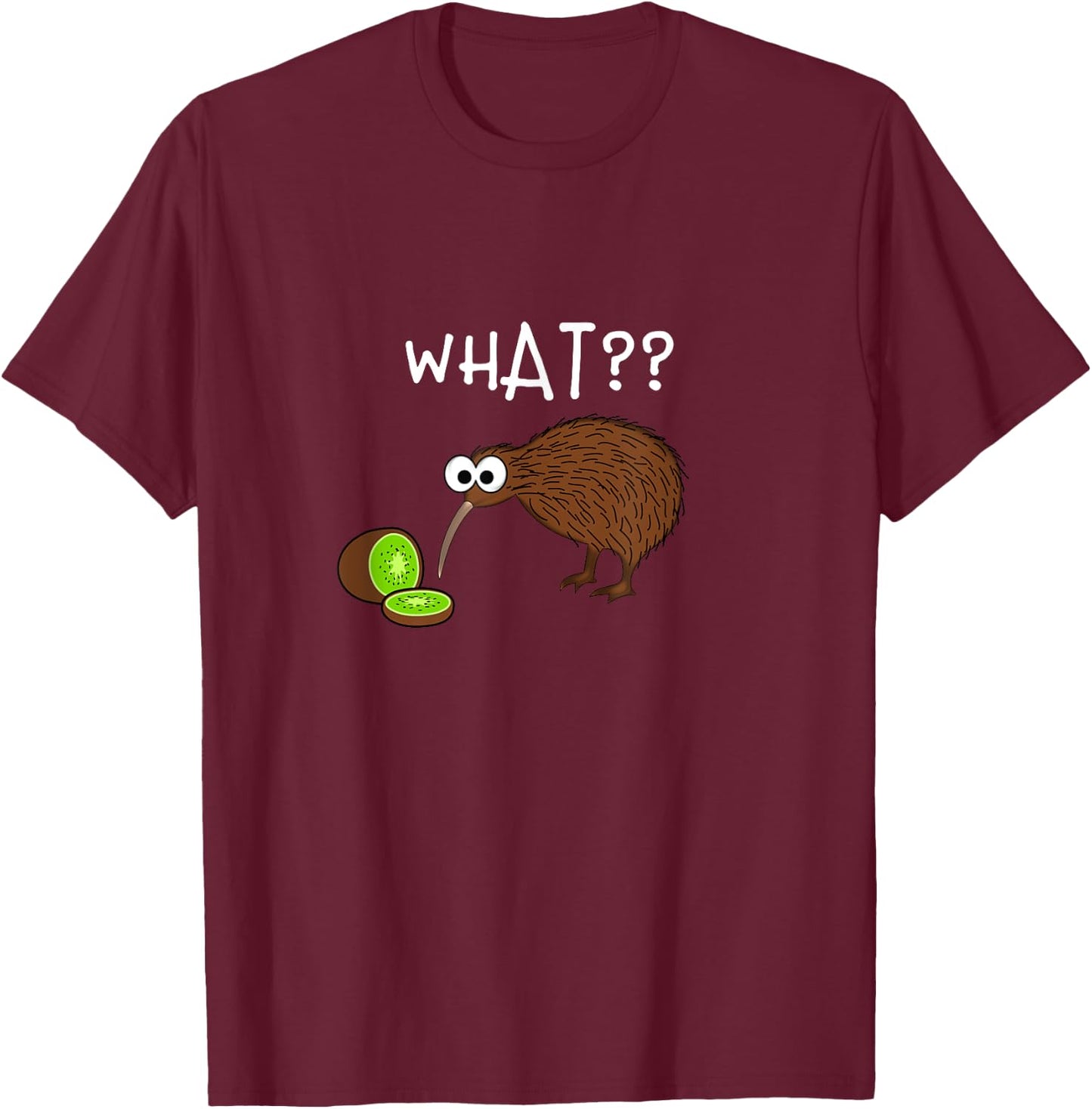 Kiwi Bird Wild Bird Watching Lover Funny T-Shirt - T-Shirt | Maroon