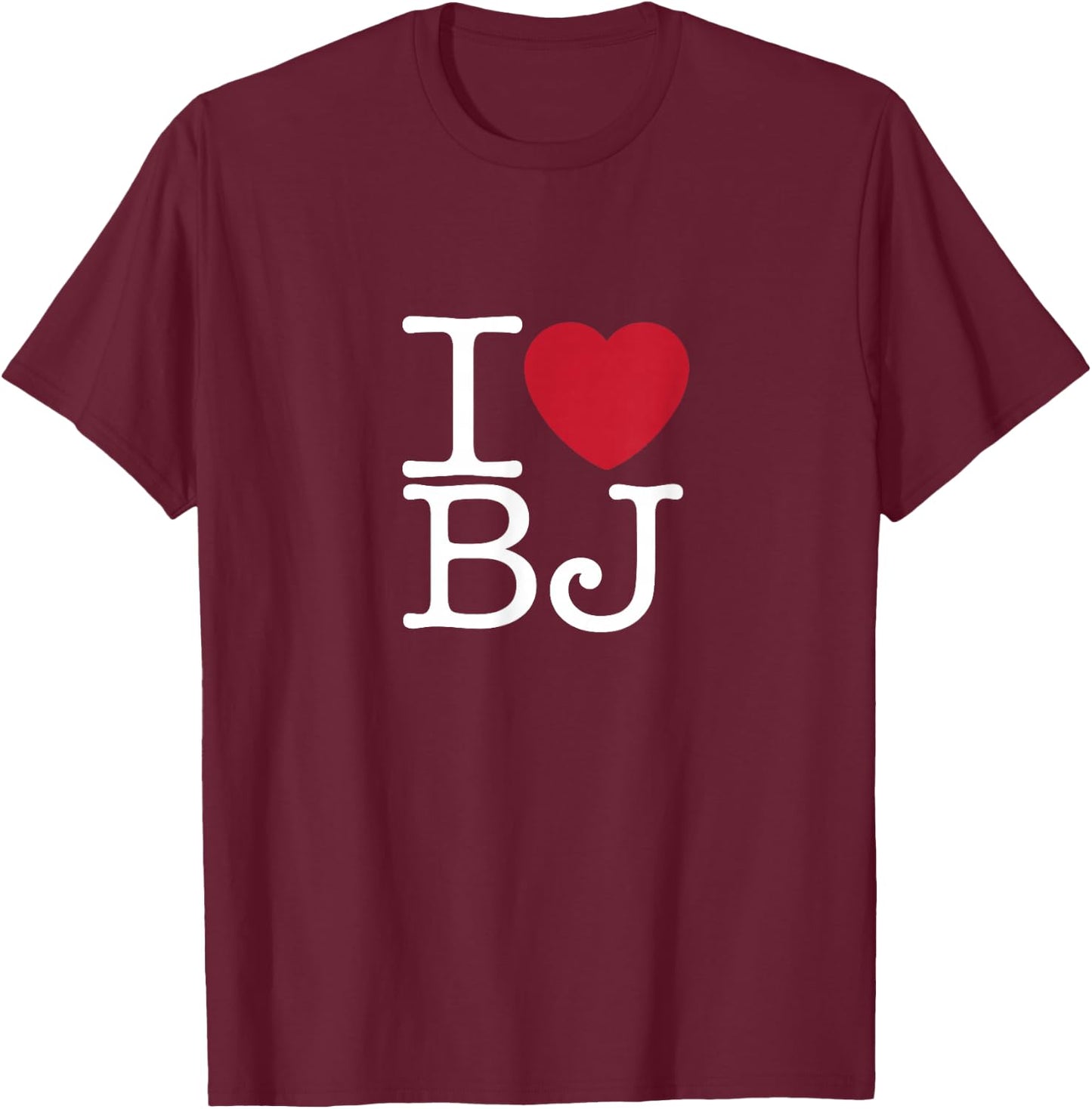 I Love Beijing T-Shirt - T-Shirt | Maroon