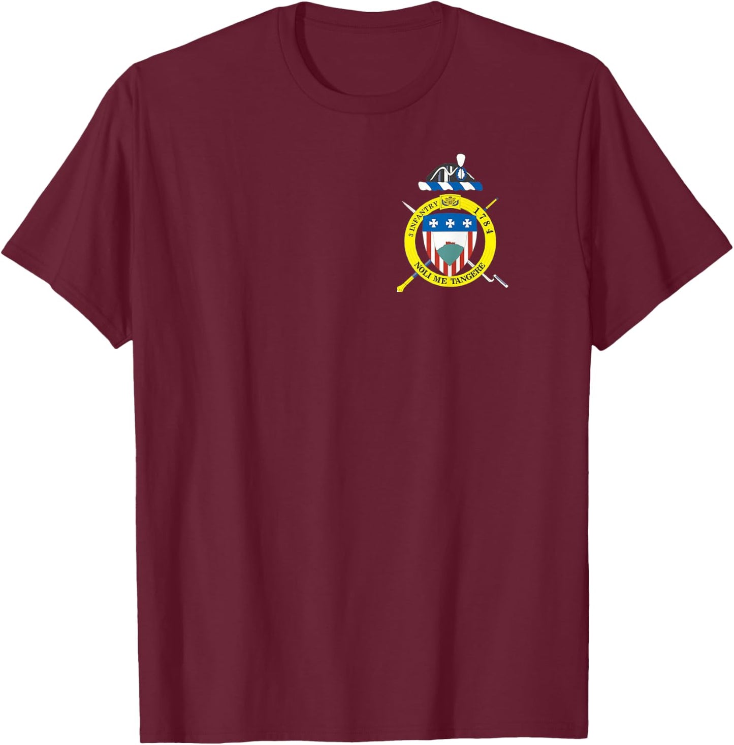 Old Guard Shirt - Honor Guard - 3rd Infantry Crest "Classic" T-Shirt - T-Shirt | Maroon