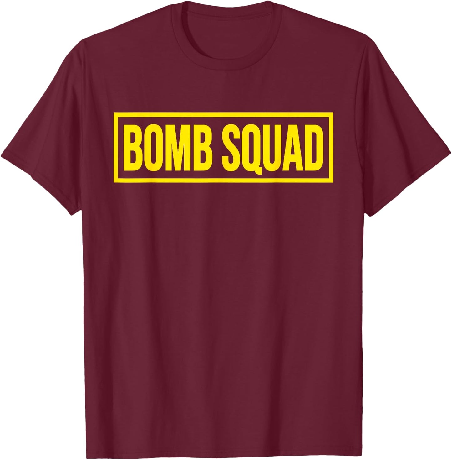 Bomb Squad Disposal Explosives Engineer Uniform Costume T-Shirt - T-Shirt | Maroon