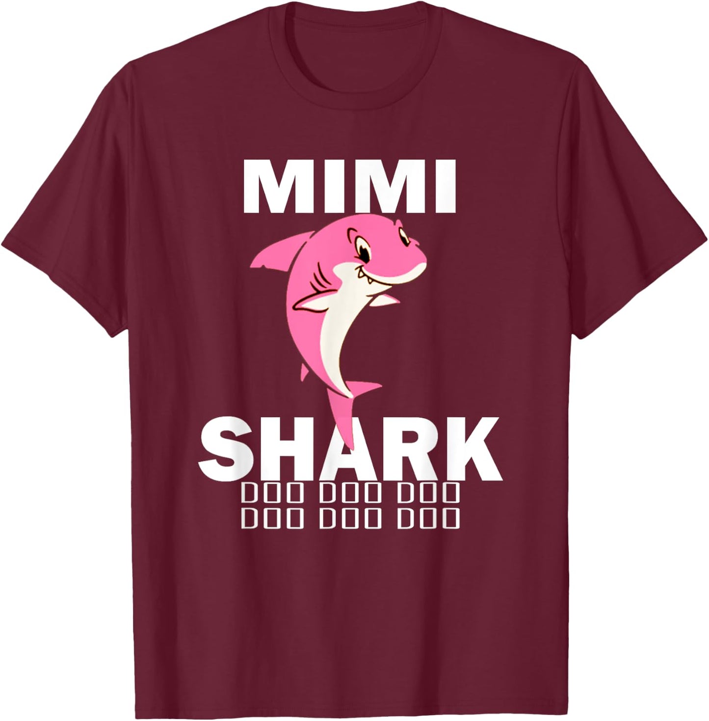 Mimi Shark Shirt Fathers Day Gift For Mimi T-Shirt - T-Shirt | Maroon