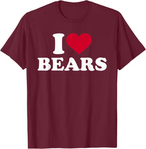 I love bears T-Shirt - T-Shirt | Maroon