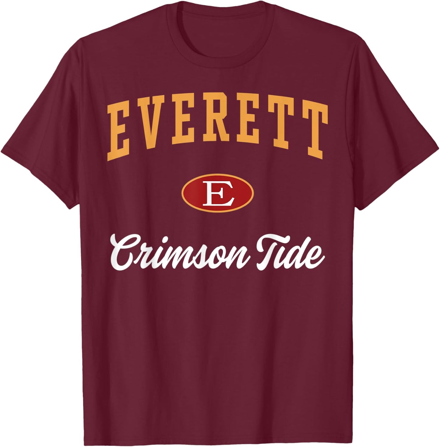 Everett High School Crimson Tide T-Shirt - T-Shirt | Maroon