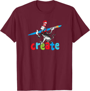 Dr. Seuss Create T-Shirt - T-Shirt | Maroon