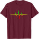 T Shirt Heart Reggae One Shirt T-Shirt - T-Shirt | Maroon