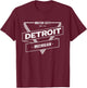 Motor City Detroit Michigan US Downotown Motown T-Shirt - T-Shirt | Maroon