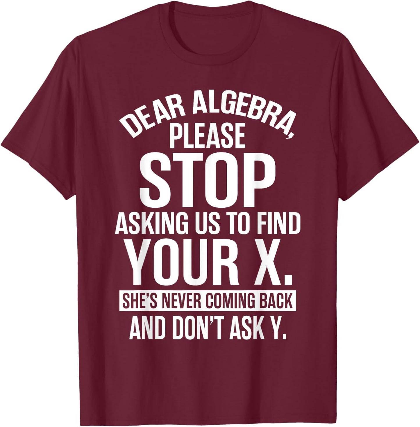 Complicated Math Apparel - Awesome Funny Algebra Design T-Shirt - T-Shirt | Maroon