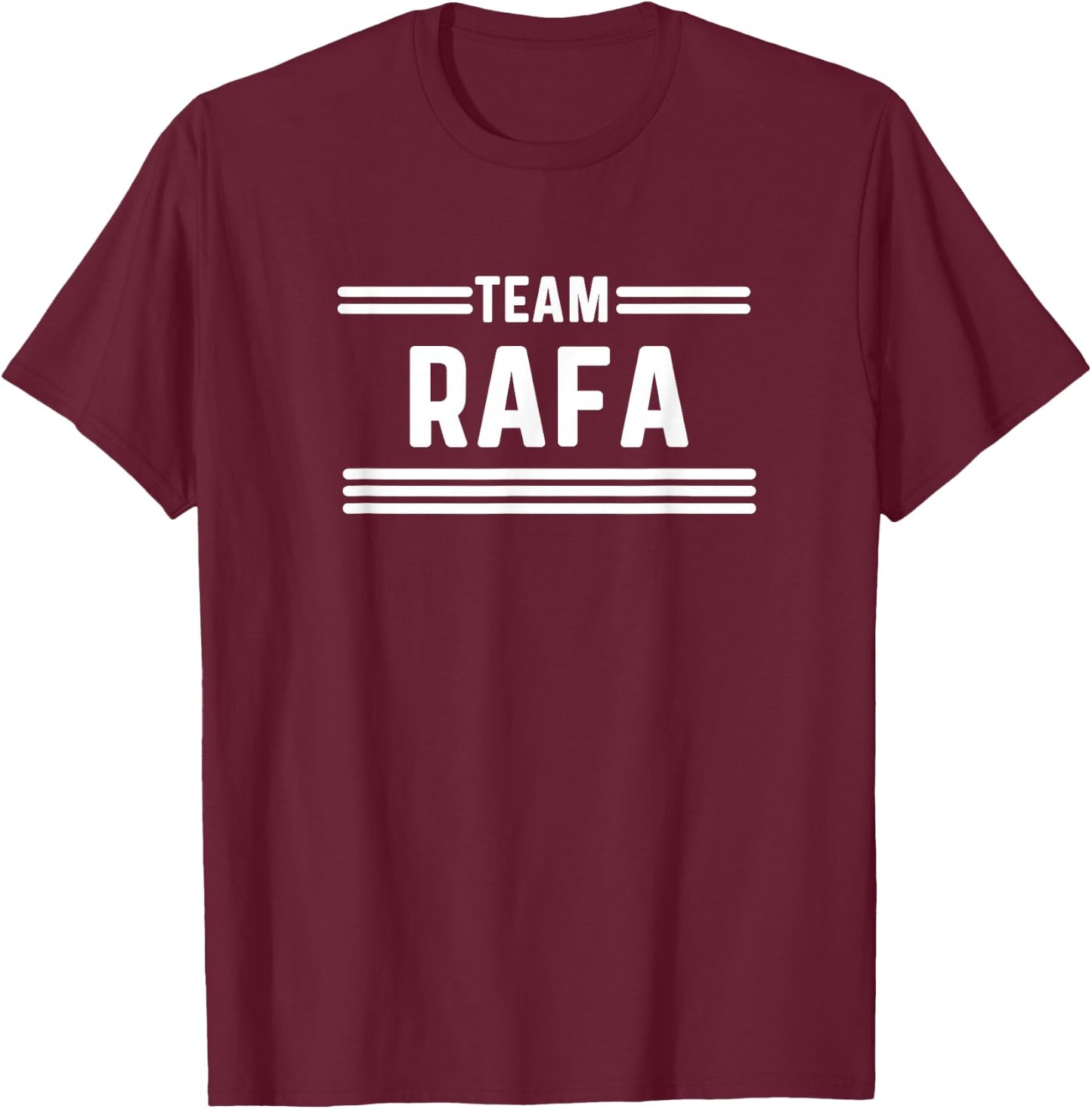 Team Rafa - Family Name T-Shirt - T-Shirt | Maroon