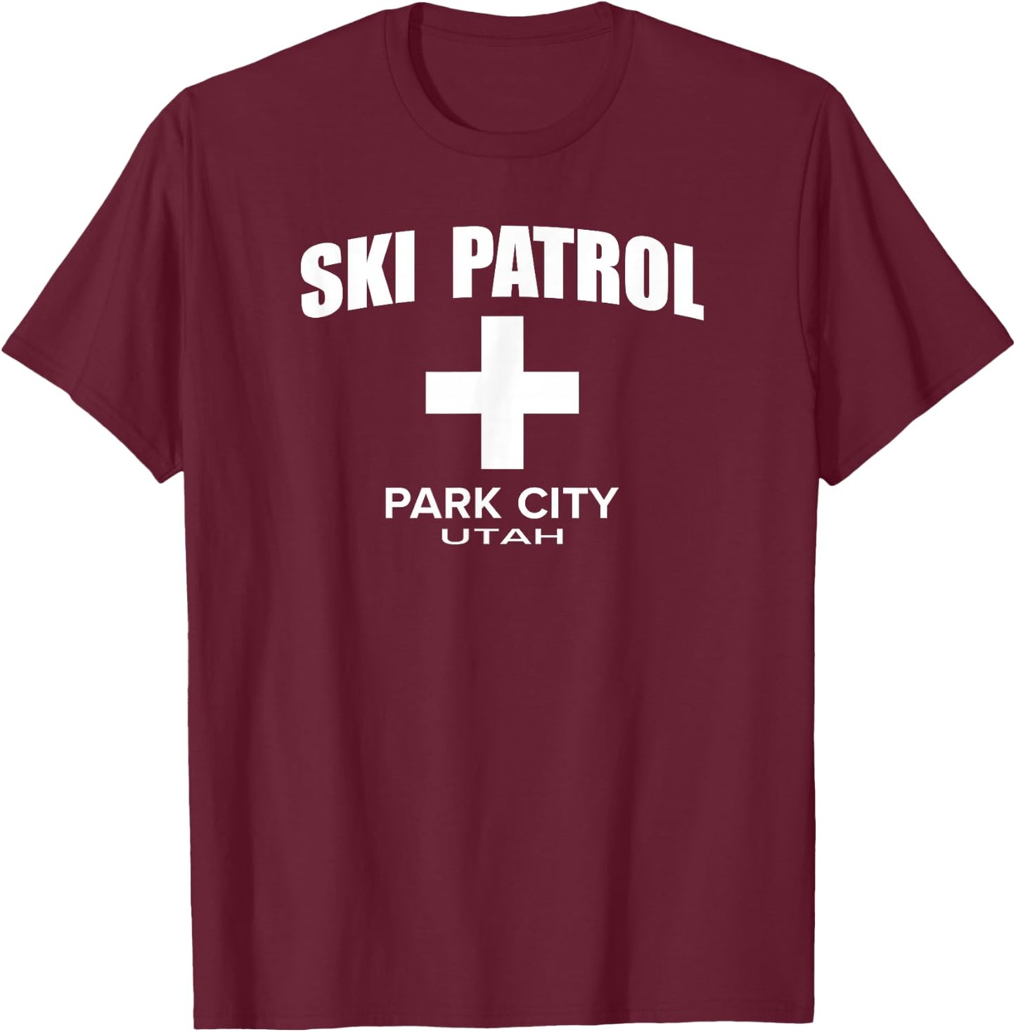 Official Park City Utah Ski Patrol T-Shirt - T-Shirt | Maroon