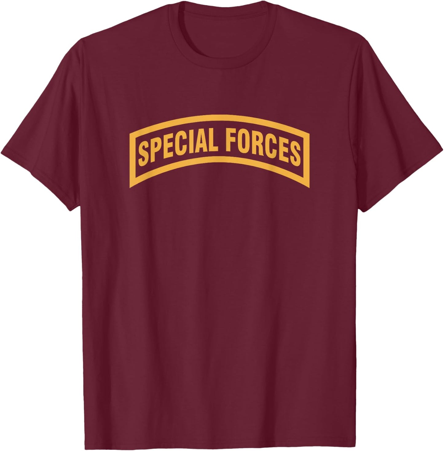 Army Special Forces Tab T-Shirt - T-Shirt | Maroon